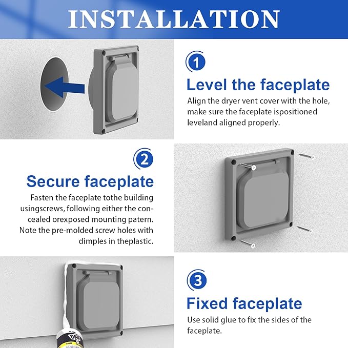 Dryer Vent Cover Outside 4 inch, Magnetic Door Design, Durable Airflow Vent - Image 5