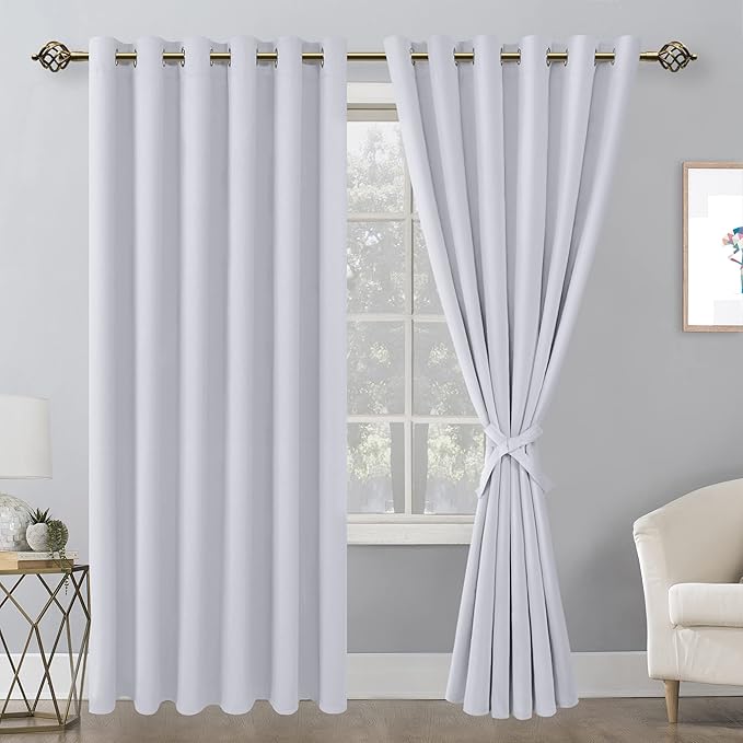 Hiasan Room Darkening Curtains for Bedroom, 70 x 84 Inches - Image 2