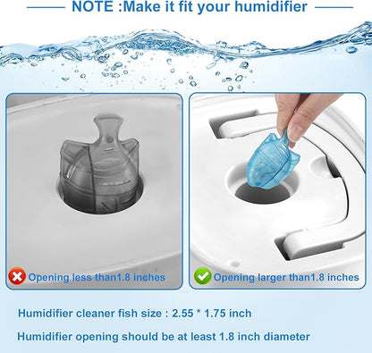 10PC Humidifier Cleaner Fish Universal Humidifier Tank Cleaner Works in All - Image 6