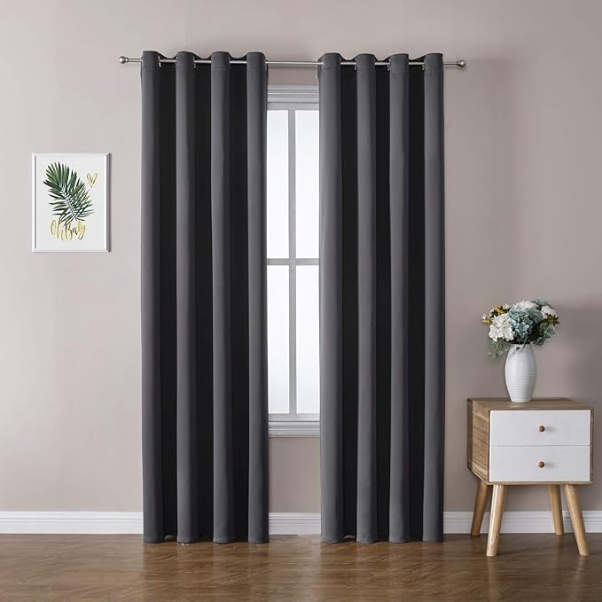 ChrisDowa Blackout Curtains 120 Inches Long 2 Panels Set by ChrisDowa