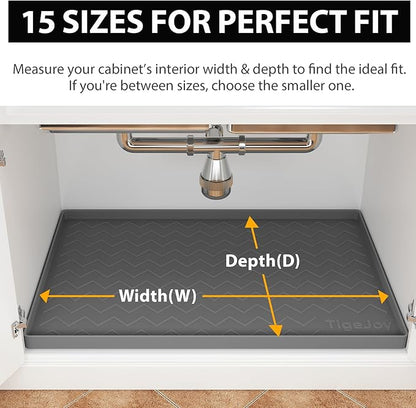 TigeJoy 25" x 19" Under Sink Mats - Image 7