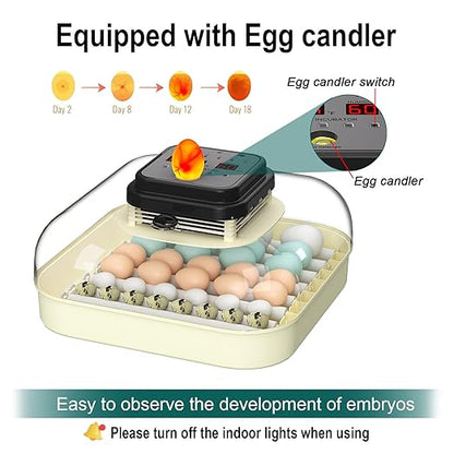 35 Egg Incubator with Automatic Egg Turning and Humidity Control, Incubator - Image 5