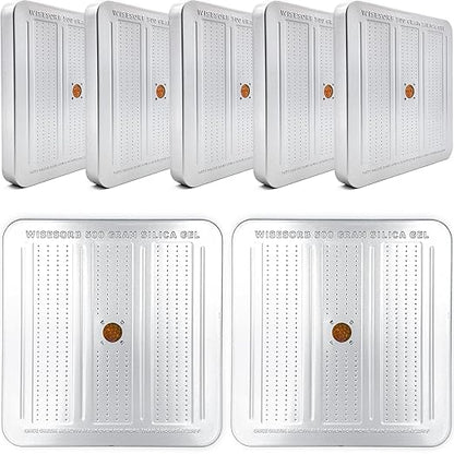 7 Packs 500 Gram Desiccant Canisters, Indicating & Rechargeable Gun Safe by Wisesorb