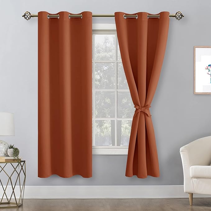 Hiasan Fall Blackout Curtains for Bedroom, 38 x 63 Inches Length - Image 2