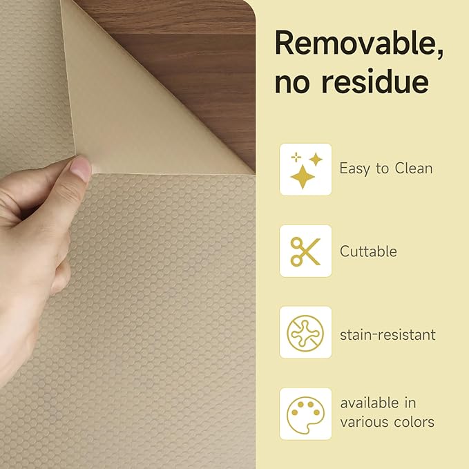 WochiTV Adhesive Shelf Liner 30 X 120 Inches Peel and Stick Kitchen Liner - Image 5