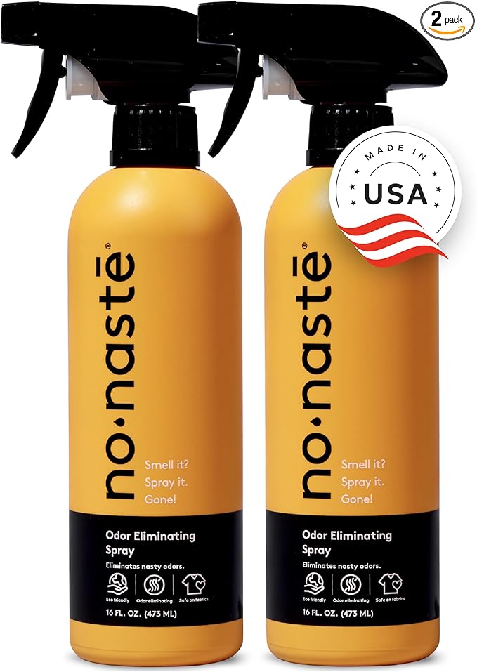 Nonaste Odor Eliminating Spray for Shoes, Gym Bags, Sports Gear & Yoga | by Nonaste