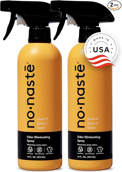 Nonaste Odor Eliminating Spray for Shoes, Gym Bags, Sports Gear & Yoga | by Nonaste