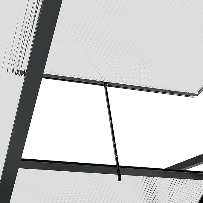 Outsunny 6' x 4' Greenhouse for Outdoors, Polycarbonate Greenhouse - Image 9