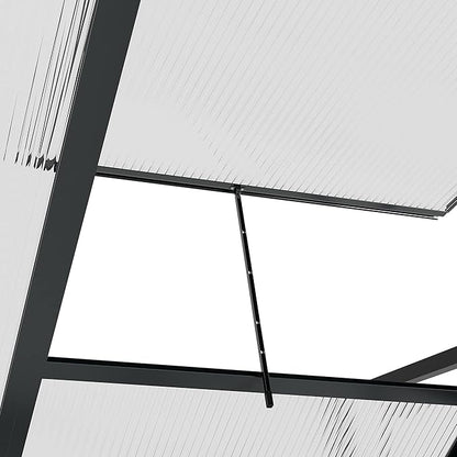 Outsunny 6' x 4' Greenhouse for Outdoors, Polycarbonate Greenhouse - Image 9