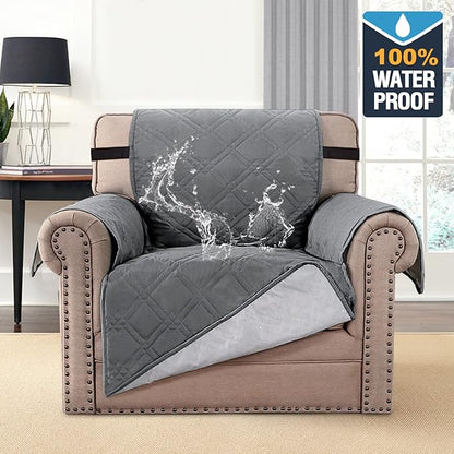 H.VERSAILTEX 100% Waterproof Sofa Slipcover Washable Armchair Cover Non-Slip - Image 2