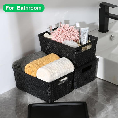 6 Pack Plastic Storage Baskets - Image 6