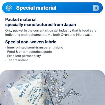 Dry & Dry Orange Indicating Silica Gel Packets Desiccants - Image 2