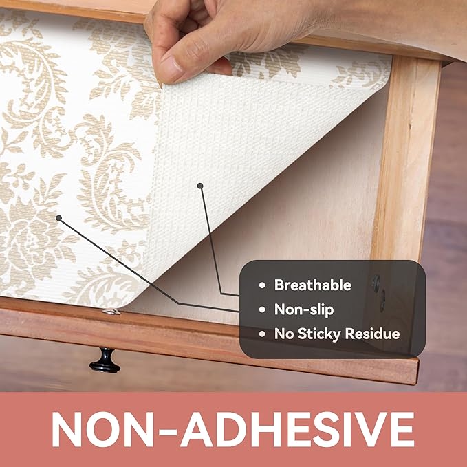 RAY STAR Cabinet Liner, Non Adhesive 12 Inch x 10 Feet Shelf Liners - Image 8