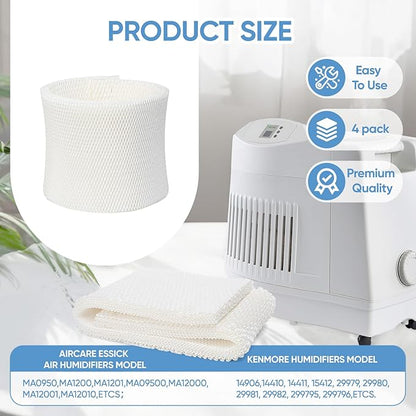 4 Pack MAF1 Humidifier Wicking Filters Compatible - Image 2