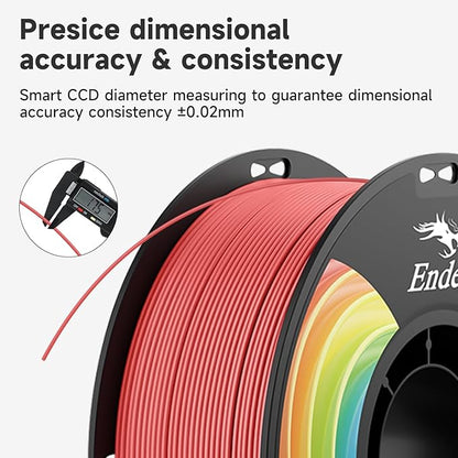 Official Creality PLA Filament Pro Red, 1.75mm 3D Printer Filament, Ender PLA + - Image 2