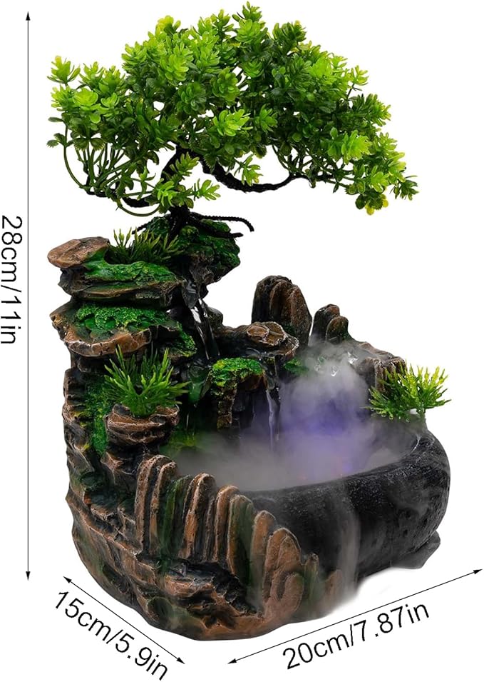 11-Inch Tabletop LED Waterfall Fountain - Image 6