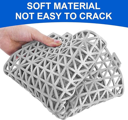 MYFAMIREA Modular Interlocking Cushion 24 Pack 11.8" x 11.8" Rubber Floor Tiles - Image 3