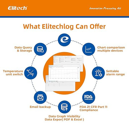 Elitech Digital Temperature Humidity Data Logger Medical Refrigerator - Image 7