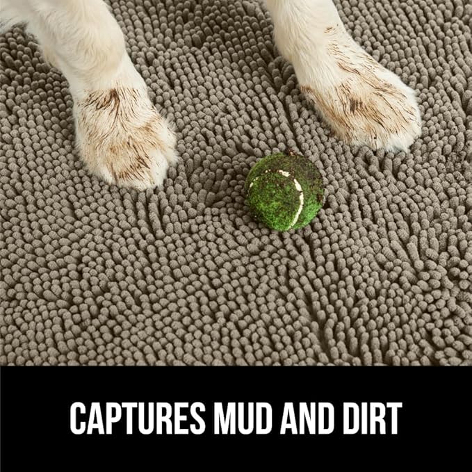 GORILLA GRIP SOAKSTOPPER Dog Door Mat, 48x30 Machine Washable Rug Absorbent - Image 4