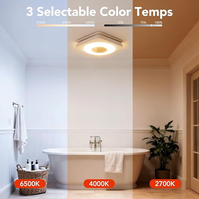 OREiN 3-in-1 Bathroom Exhaust Fan - Image 5