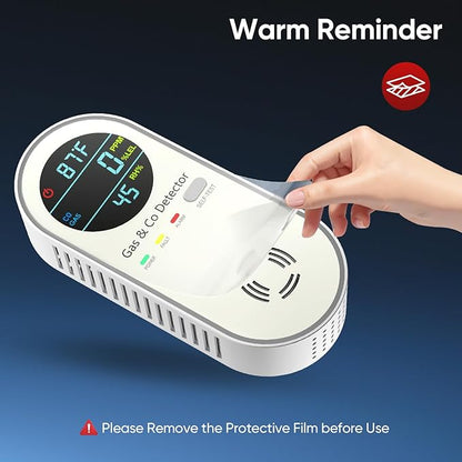 NICGOL 4-in-1 Combination Carbon Monoxide Detectors & Natural Gas Leak Detector - Image 5