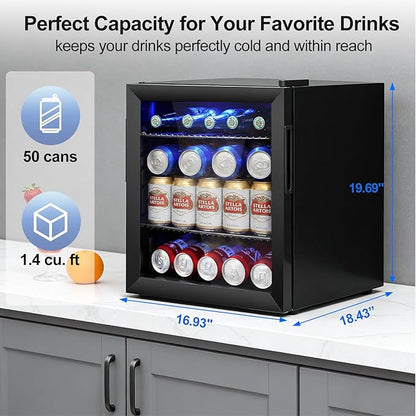 50 Can Mini Beverage Refrigerator - Image 3