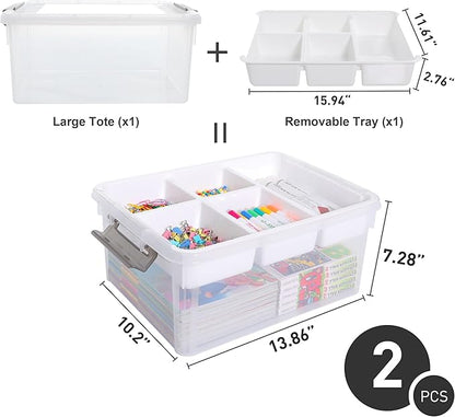 Citylife 17 QT Plastic Storage Box - Image 2
