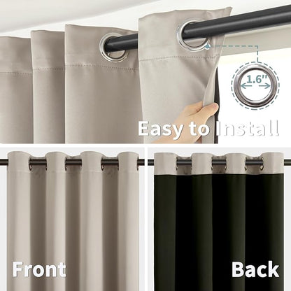 BGment Thermal Insulated 100% Blackout Curtains - Image 5
