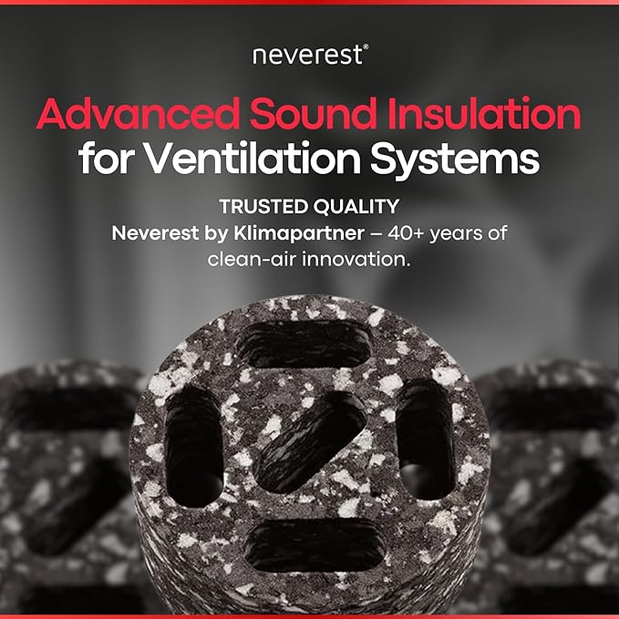 neverest® ESD 4 in Inline Duct Fan Silencer – Quiet HVAC Duct Noise Reducer - Image 6
