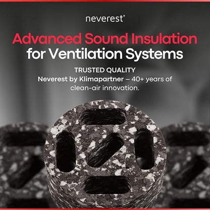 neverest® ESD 4 in Inline Duct Fan Silencer – Quiet HVAC Duct Noise Reducer - Image 6
