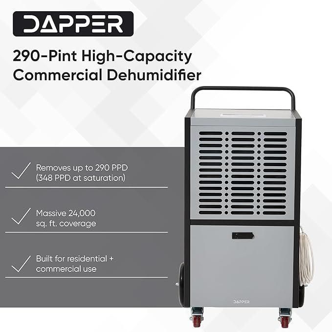 290 Pints Commercial Dehumidifier - Image 2