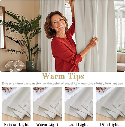 H.VERSAILTEX Blackout Curtains Thermal Insulated Window Treatment Panels Room - Image 3