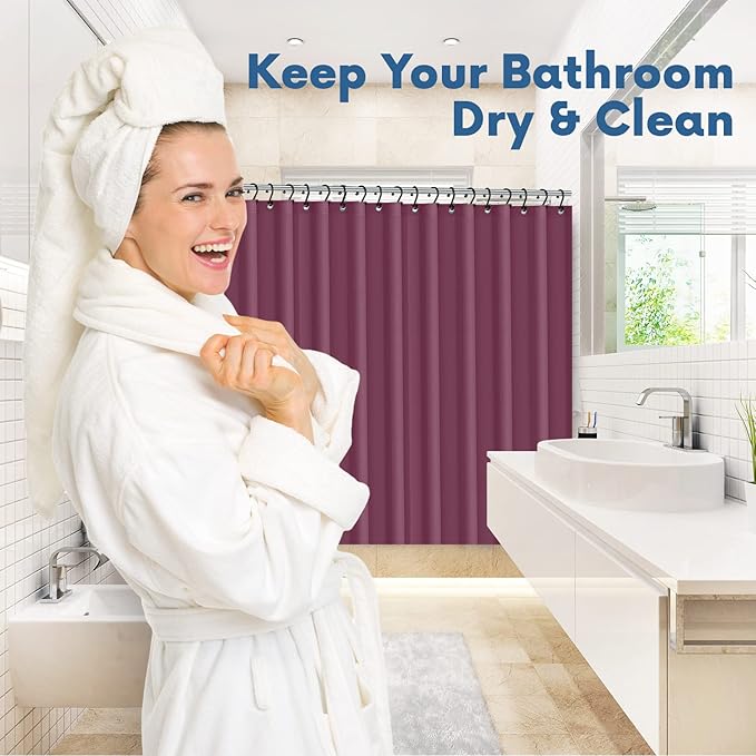 Premium Shower Curtain Liner, 6G PEVA Shower Curtain - Image 7