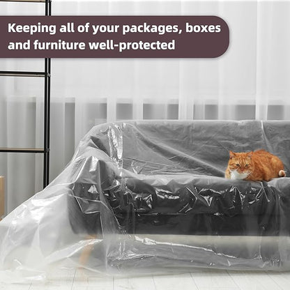 Yotelab Plastic Couch Cover for Moving, Sofa Bag Cover Protector, Furniture - Image 4