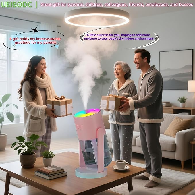 UEISODC Bedroom Humidifier, USB Mini Portable Humidifier - Image 8