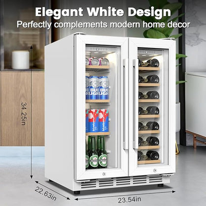 24 Inch Dual Zone Wine and Beverage Refrigerator - Image 2