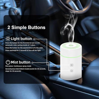 100ML Car Essential Oil Diffuser, Rechargeable Battery Powered, Cordless - Image 5
