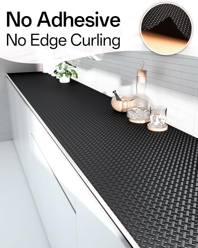 Shelf and Drawer Liner for Kitchen Cabinet, Non-Adhesive 18in x 120in - Image 4