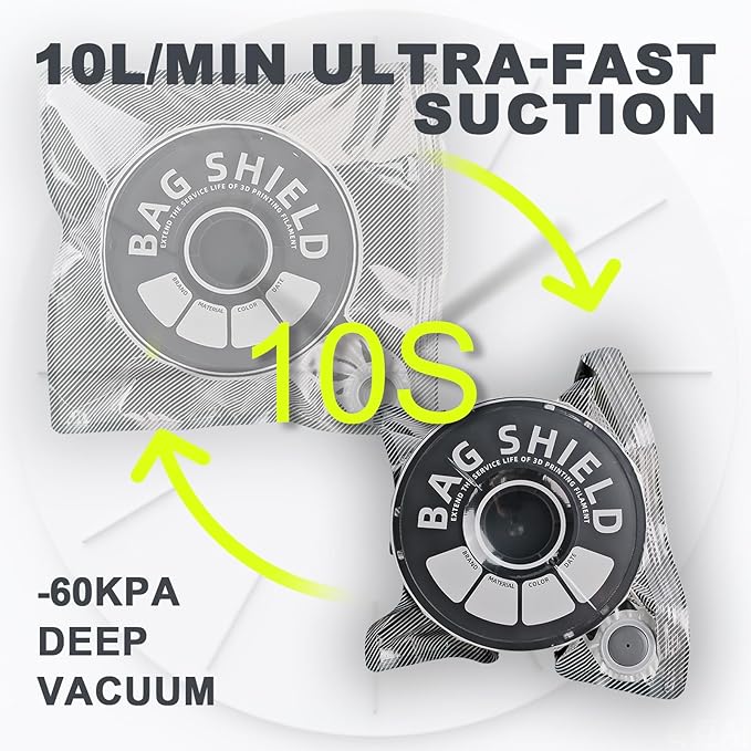 Vacuum-Sealed 3D Printing Filament Kit, 20 Packs Lightproof Storage Bags - Image 2