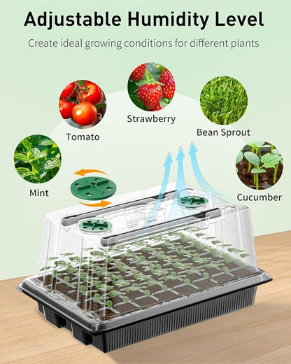 Pawfly Seed Starter Trays, 2 Pack 80 Cells Seed Starter Kit - Image 6