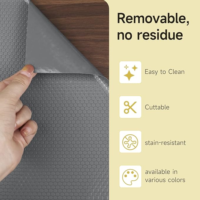 WochiTV Adhesive Shelf Liner 11.8 X 59 Inches Peel and Stick Kitchen Liner - Image 5