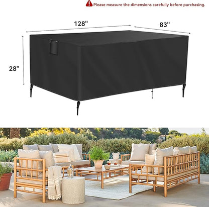 TUOKING Outdoor Furniture Covers Heavy-Duty 420D Waterproof Cover, All-Weather - Image 2