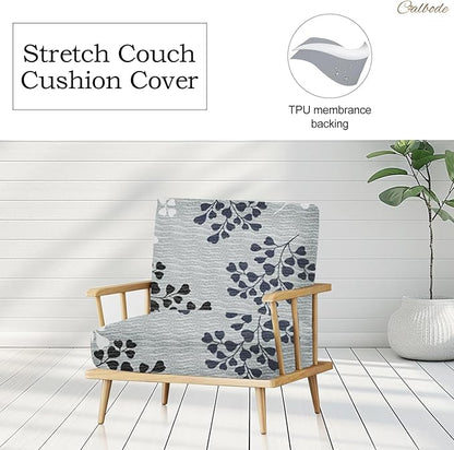 12Pcs Outdoor Stretch Cushion Covers, Waterproof Outdoor Chair Floral Cushion - Image 4