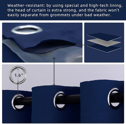 Outdoor Indoor Curtains W84 x L84 - Image 3
