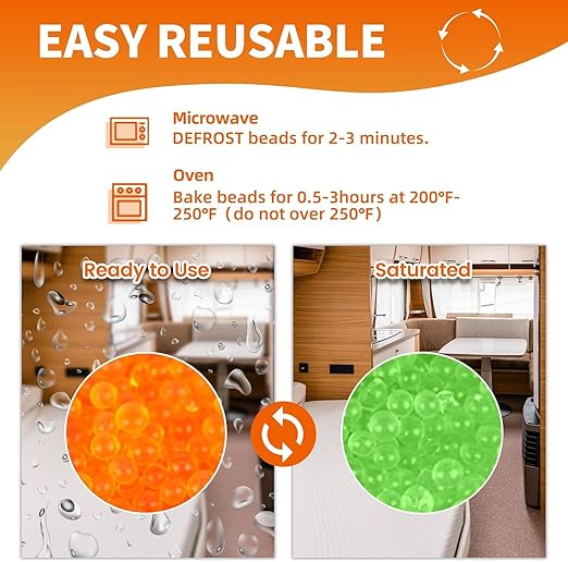 5X 1000 Gram Reachargeable Silica Gel Beads - Image 5