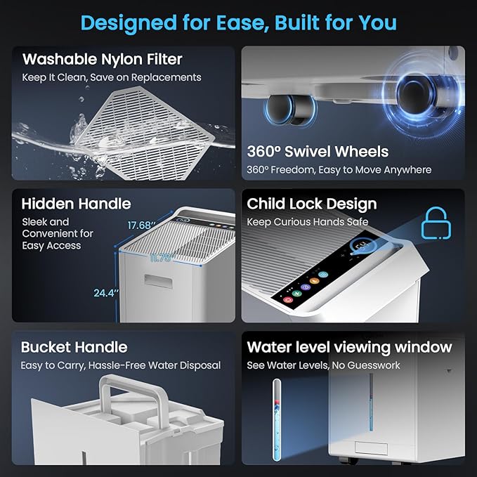 5, 000 Sq.Ft Most Efficient Energy Star 2024 Dehumidifier - Image 6