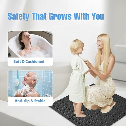 ​Shower Mat Non-Slip Bath Mat for Tub and Shower Stall, 200+ Suction Cups - Image 8