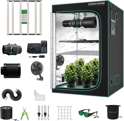 Mars Hydro 4x4 Smart Grow Tent Kit Complete System by MARSHYDRO
