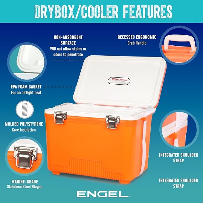 Engel UC7 7.5qt Leak-Proof, Air Tight, Drybox Cooler and Small Hard Shell - Image 11
