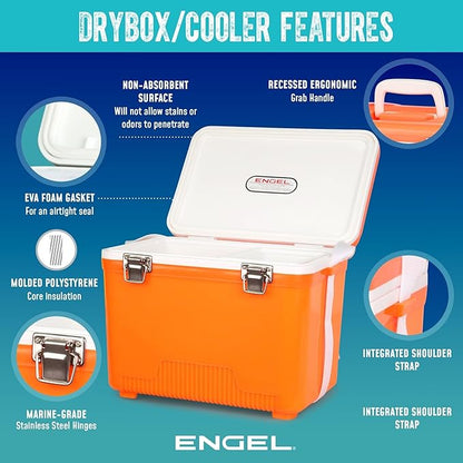 ENGEL 13qt Leak-Proof, Air Tight, Drybox Cooler and Small Hard Shell Lunchbox - Image 4